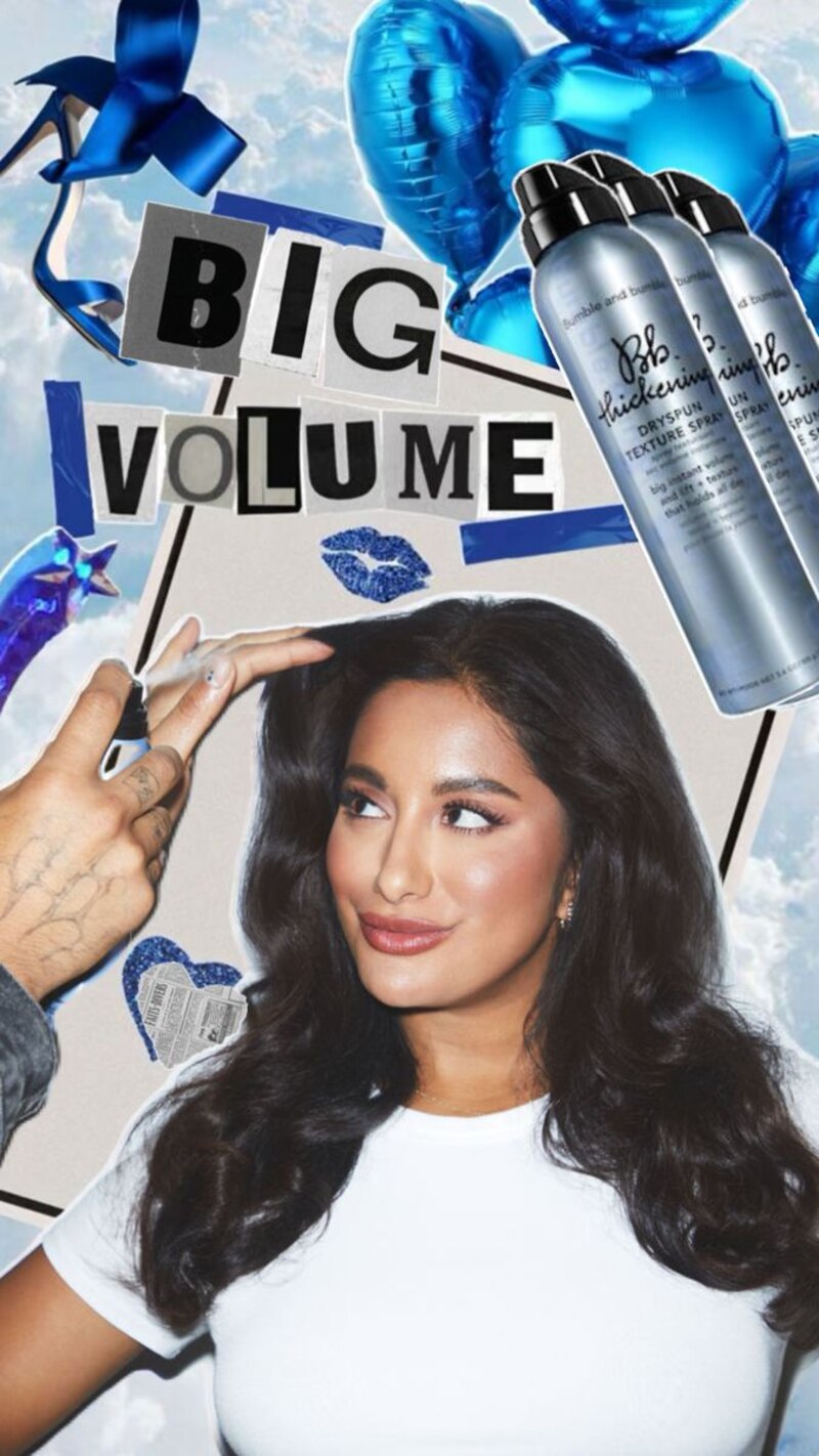Bumble and bumble Big Volume campaign graphic